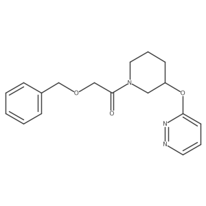 2-(Benzyloxy)-1-(3-(pyridazin-3-yloxy)piperidin-1-yl)ethanone Structure