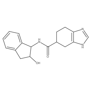 N-(2-hydroxy-2,3-dihydro-1H-inden-1-yl)-4,5,6,7-tetrahydro-1H-benzo[d]imidazole-5-carboxamide Structure
