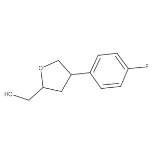 [(2R,4R)-4-(4-Fluorophenyl)oxolan-2-yl]methanol Structure