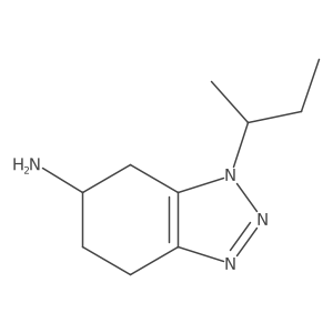 1-(Butan-2-yl)-4,5,6,7-tetrahydro-1H-1,2,3-benzotriazol-6-amine Structure