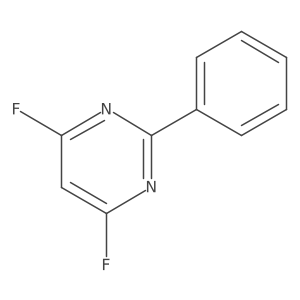 4,6-Difluoro-2-phenylpyrimidine结构式