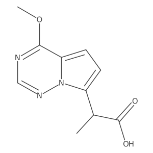 2-(4-Methoxypyrrolo[2,1-f][1,2,4]triazin-7-yl)propanoic acid Structure