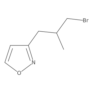 3-(3-Bromo-2-methylpropyl)-1,2-oxazole Structure