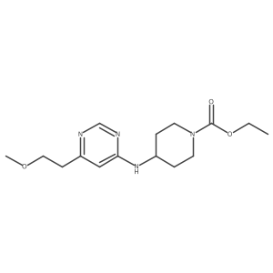 Ethyl 4-{[6-(2-methoxyethyl)pyrimidin-4-yl]amino}piperidine-1-carboxylate Structure