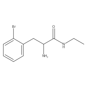 2-amino-3-(2-bromophenyl)-N-ethylpropanamide结构式