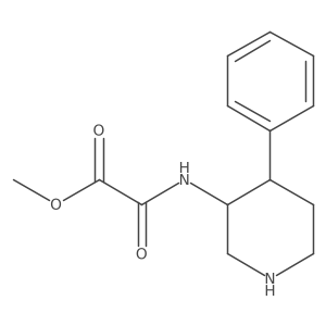 Methyl [(4-phenylpiperidin-3-yl)carbamoyl]formate结构式