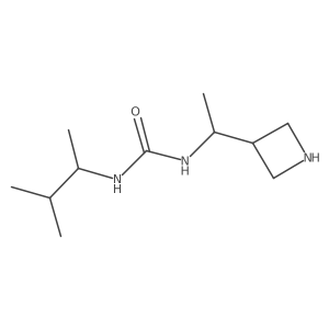 1-[1-(Azetidin-3-yl)ethyl]-3-(3-methylbutan-2-yl)urea结构式