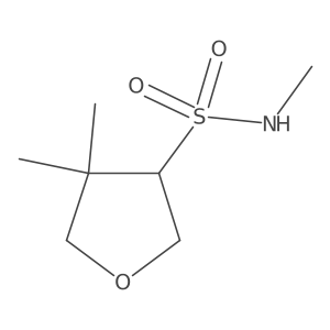 N,4,4-trimethyloxolane-3-sulfonamide Structure