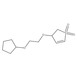 3-[2-(Cyclopentyloxy)ethoxy]-2,3-dihydro-1lambda6-thiophene-1,1-dione结构式