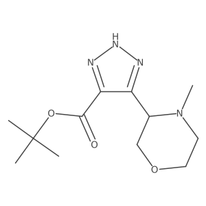 tert-butyl 5-(4-methylmorpholin-3-yl)-1H-1,2,3-triazole-4-carboxylate Structure