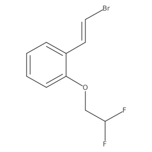 1-(2-Bromoethenyl)-2-(2,2-difluoroethoxy)benzene Structure
