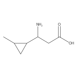 3-Amino-3-(2-methylcyclopropyl)propanoic acid结构式