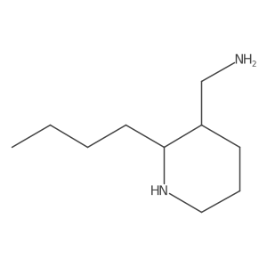 (2-Butylpiperidin-3-yl)methanamine结构式