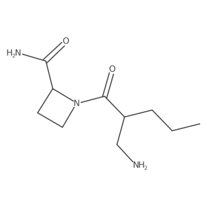 1-[2-(Aminomethyl)pentanoyl]azetidine-2-carboxamide结构式