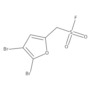 (4,5-Dibromofuran-2-yl)methanesulfonyl fluoride Structure
