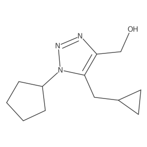 [1-cyclopentyl-5-(cyclopropylmethyl)-1H-1,2,3-triazol-4-yl]methanol结构式