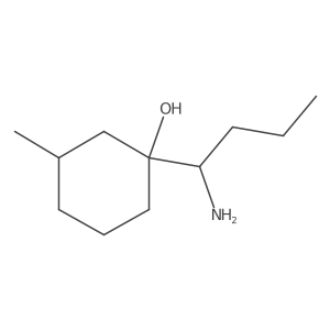 1-(1-Aminobutyl)-3-methylcyclohexan-1-ol结构式