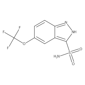 5-(trifluoromethoxy)-1H-indazole-3-sulfonamide结构式