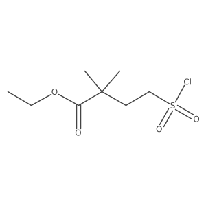 Ethyl 2,2-dimethyl-4-sulfobutanoate Structure