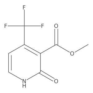 Methyl 2-hydroxy-4-(trifluoromethyl)nicotinate结构式