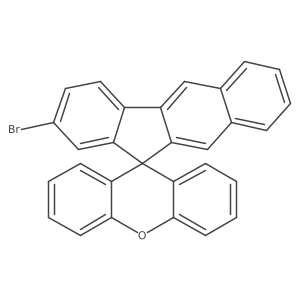 2-Bromospiro[benzo[b]fluorene-11,9'-xanthene]结构式
