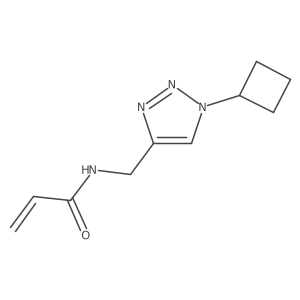 N-[(1-Cyclobutyltriazol-4-yl)methyl]prop-2-enamide Structure