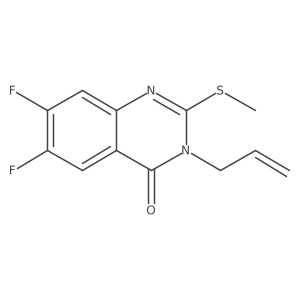 3-allyl-6,7-difluoro-2-(methylthio)quinazolin-4(3H)-one Structure