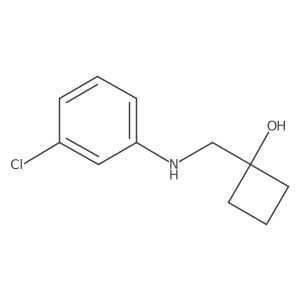 1-{[(3-Chlorophenyl)amino]methyl}cyclobutan-1-ol Structure