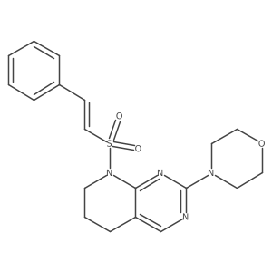(E)-4-(8-(styrylsulfonyl)-5,6,7,8-tetrahydropyrido[2,3-d]pyrimidin-2-yl)morpholine Structure