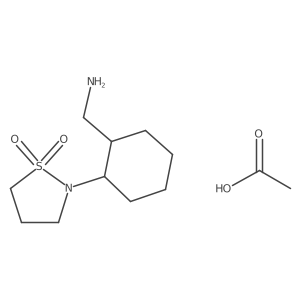 2-(2-(Aminomethyl)cyclohexyl)isothiazolidine 1,1-dioxide acetate结构式