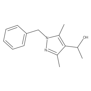 (1S)-1-(1-benzyl-3,5-dimethyl-1H-pyrazol-4-yl)ethan-1-ol Structure