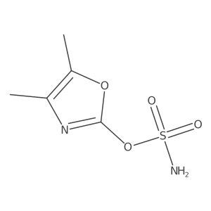 Dimethyl-1,3-oxazol-2-yl sulfamate结构式