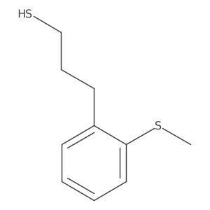 3-[2-(Methylsulfanyl)phenyl]propane-1-thiol结构式