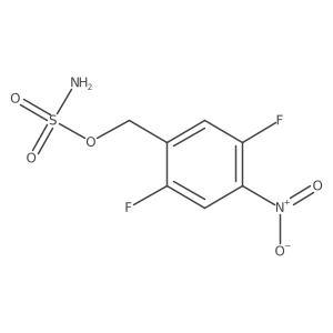 (2,5-Difluoro-4-nitrophenyl)methyl sulfamate结构式