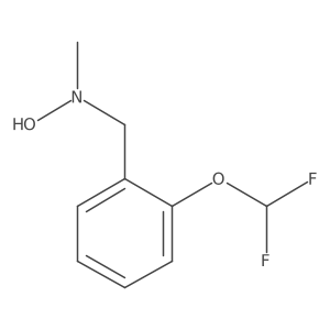 N-{[2-(difluoromethoxy)phenyl]methyl}-N-methylhydroxylamine结构式