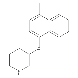 3-[(4-Methylnaphthalen-1-yl)oxy]piperidine Structure