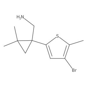 [1-(4-Bromo-5-methylthiophen-2-yl)-2,2-dimethylcyclopropyl]methanamine Structure