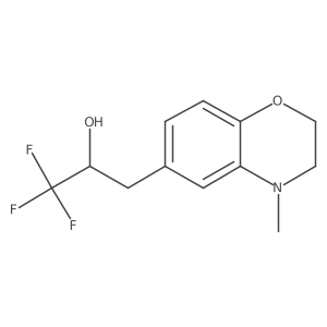 1,1,1-trifluoro-3-(4-methyl-3,4-dihydro-2H-1,4-benzoxazin-6-yl)propan-2-ol Structure