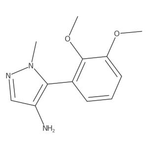 5-(2,3-dimethoxyphenyl)-1-methyl-1H-pyrazol-4-amine结构式