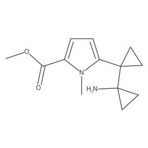 methyl 5-[1-(1-aminocyclopropyl)cyclopropyl]-1-methyl-1H-pyrrole-2-carboxylate Structure