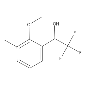 2,2,2-Trifluoro-1-(2-methoxy-3-methylphenyl)ethan-1-ol结构式