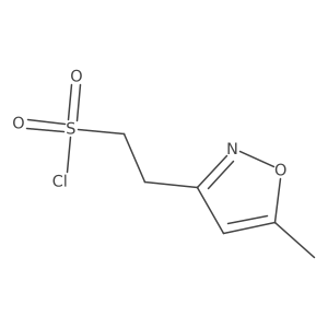 2-(5-Methyl-1,2-oxazol-3-yl)ethane-1-sulfonyl chloride结构式