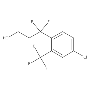 3-[4-Chloro-2-(trifluoromethyl)phenyl]-3,3-difluoropropan-1-ol Structure