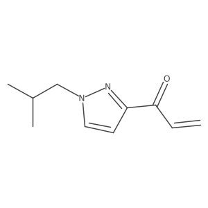 1-[1-(2-methylpropyl)-1H-pyrazol-3-yl]prop-2-en-1-one Structure