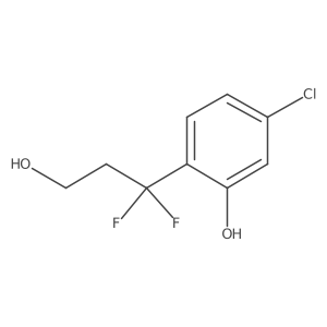 5-Chloro-2-(1,1-difluoro-3-hydroxypropyl)phenol结构式