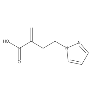 2-methylidene-4-(1H-pyrazol-1-yl)butanoic acid结构式