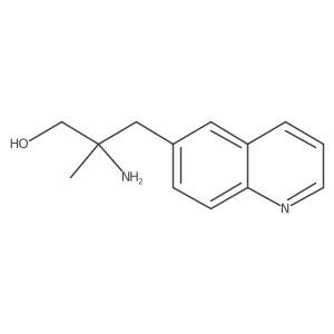 2-Amino-2-methyl-3-(quinolin-6-yl)propan-1-ol Structure
