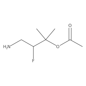 (R)-4-Amino-3-fluoro-2-methylbutan-2-yl acetate Structure