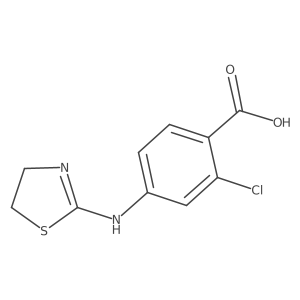 2-Chloro-4-[(4,5-dihydro-2-thiazolyl)amino]benzoic acid Structure
