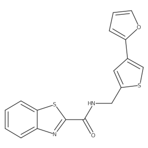 N-{[4-(furan-2-yl)thiophen-2-yl]methyl}-1,3-benzothiazole-2-carboxamide结构式